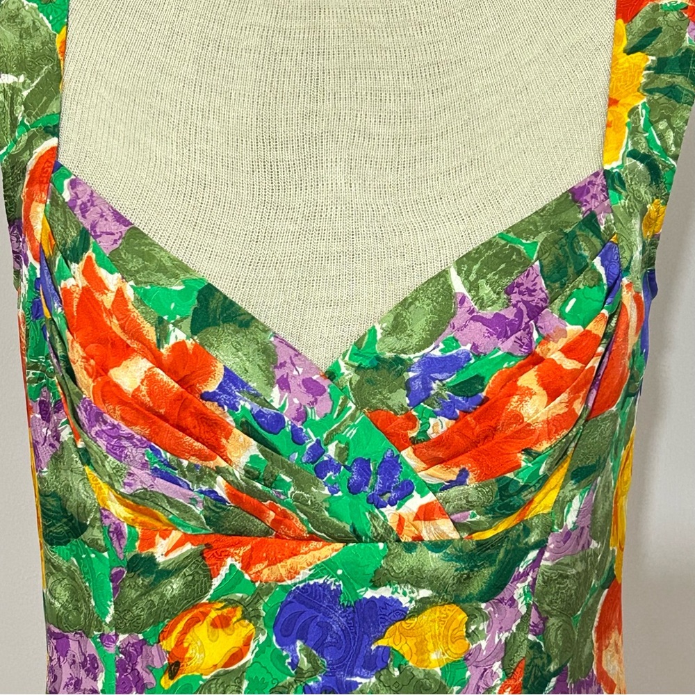 Gorgeous Vintage Gillian Silk Cocktail Dress 8 - Picture 2 of 8